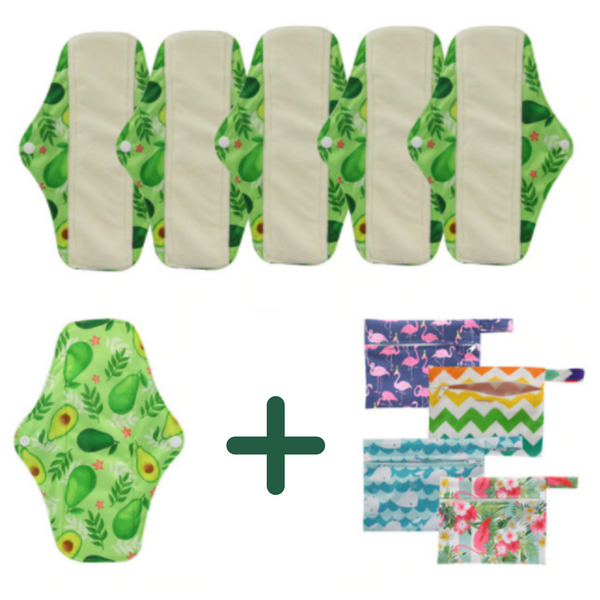 Reusable Pads bamboo Charcoal Sanitary Pads Mama Menstrual