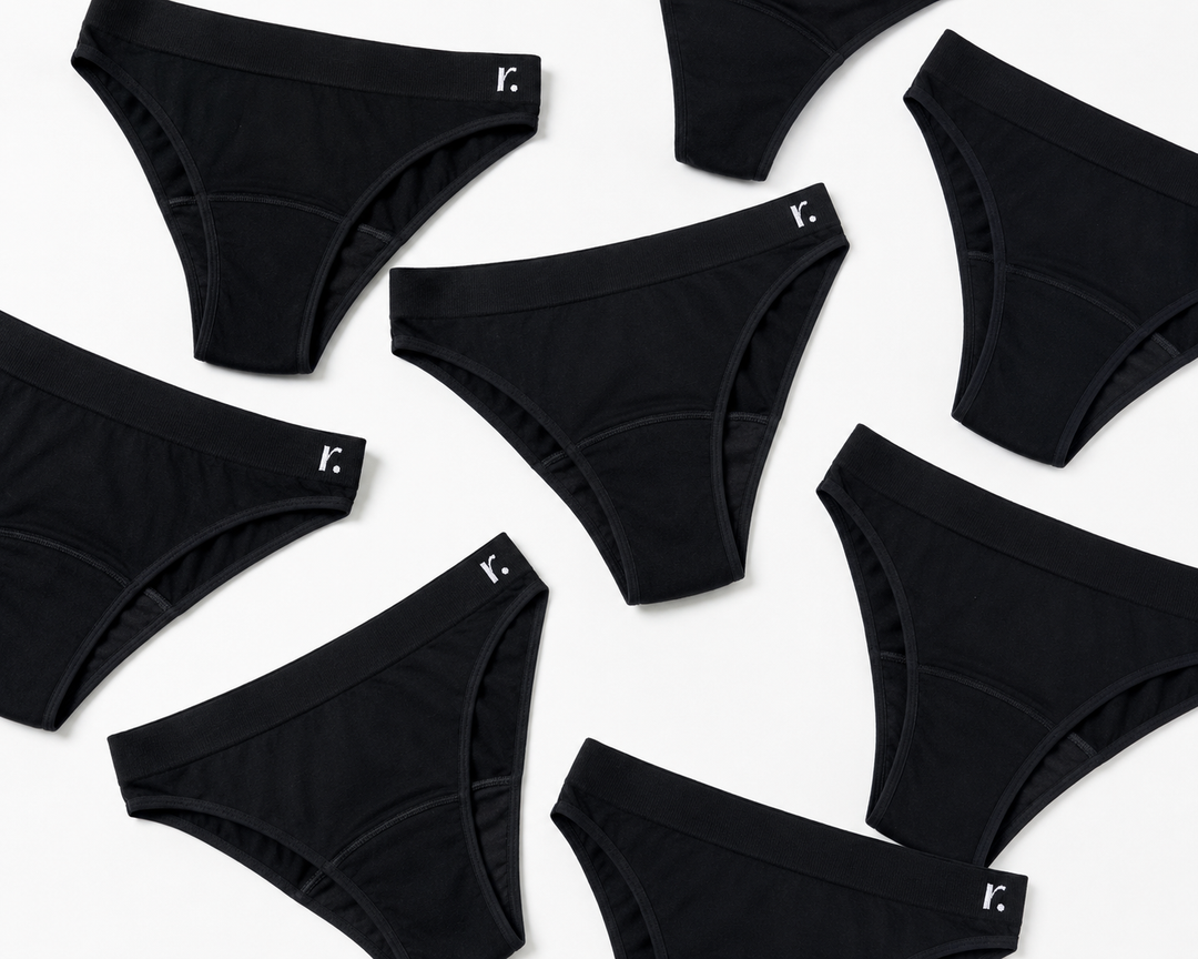 Rudie bamboo period underwear, the new range