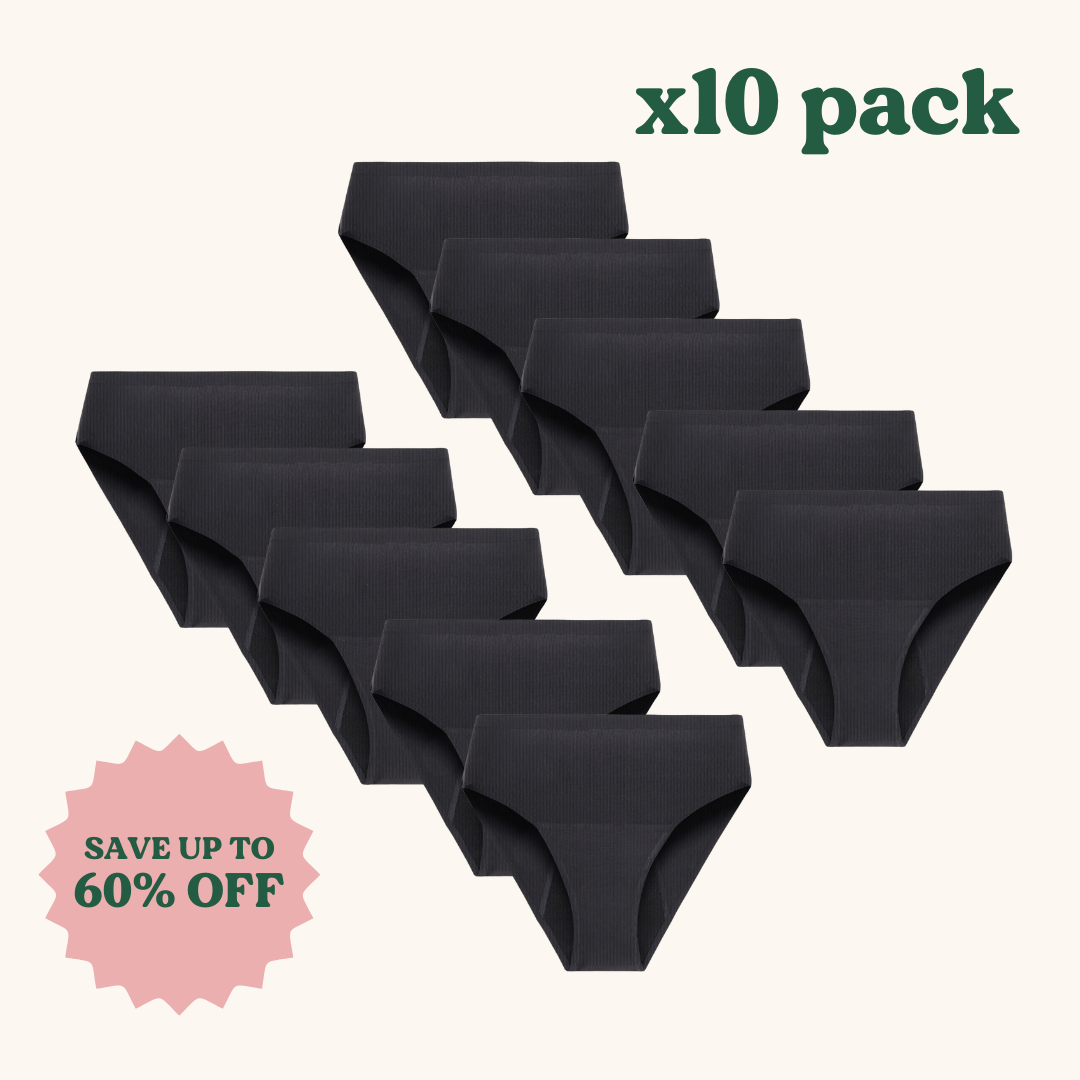 x10 Pack | Seamless Period Underwear